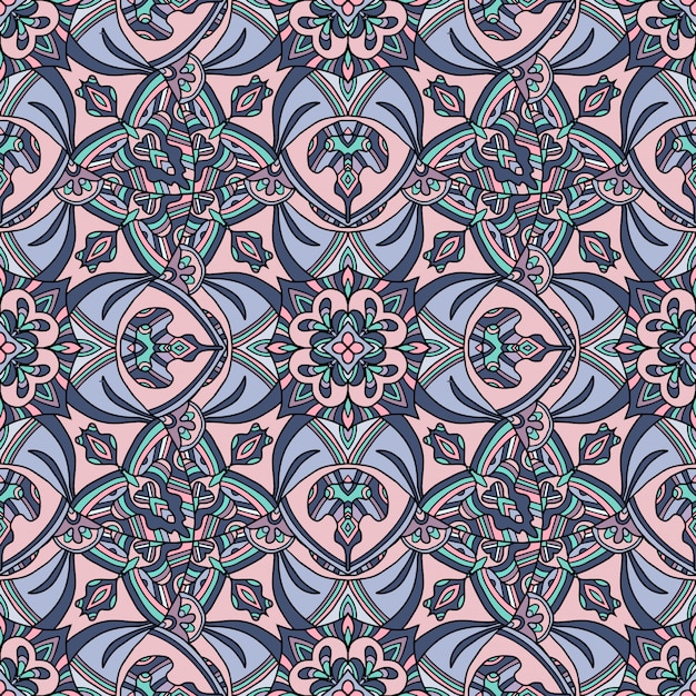 Patrón de adorno tribal alfombra india