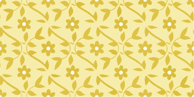 Patrón amarillo floral
