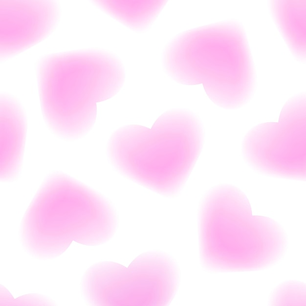 El patrón de amor rosa y2k con corazones gradiente sin costuras corazones rosados con desenfoque estilo gelatina resumen 20