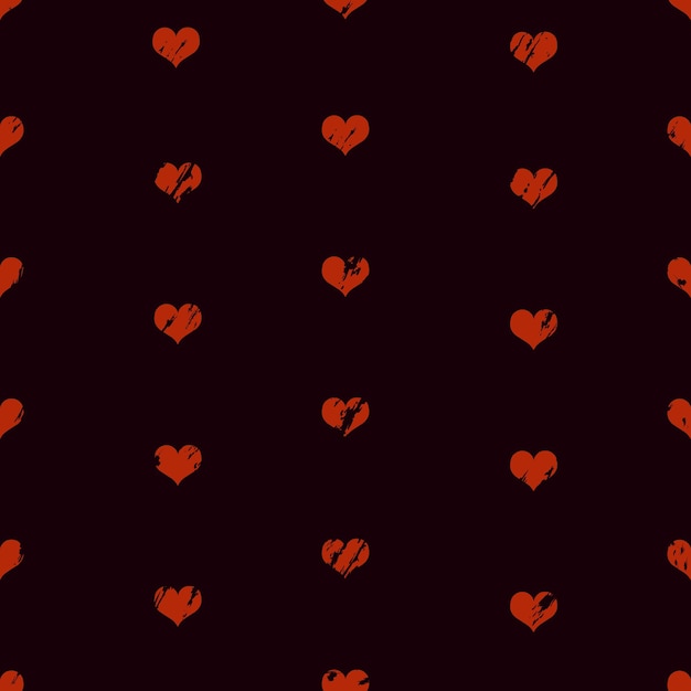Patrón de amor transparente de vector