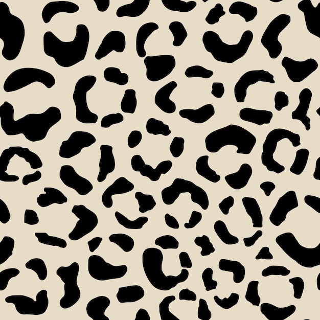 Patrón animal transparente con puntos de leopardo grunge. Textura salvaje creativa para tela, envoltura, textil, ropa. Ilustración vectorial