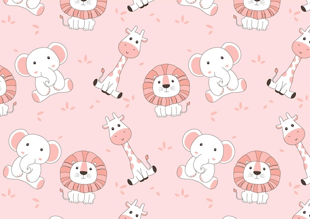 Patrón de animales lindos