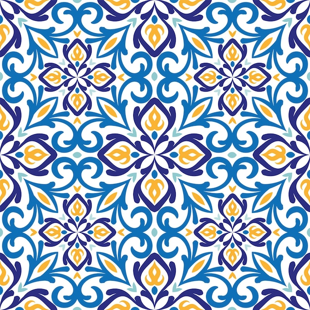 Patrón árabe sin costuras con mandalas para tela, lino, diseño web, decoración, azulejos de cerámica, toalla
