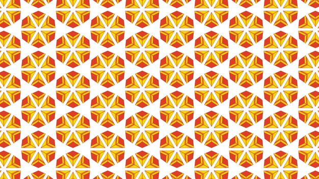 patrón árabe fondo ornamento islámico geométrico con color naranja