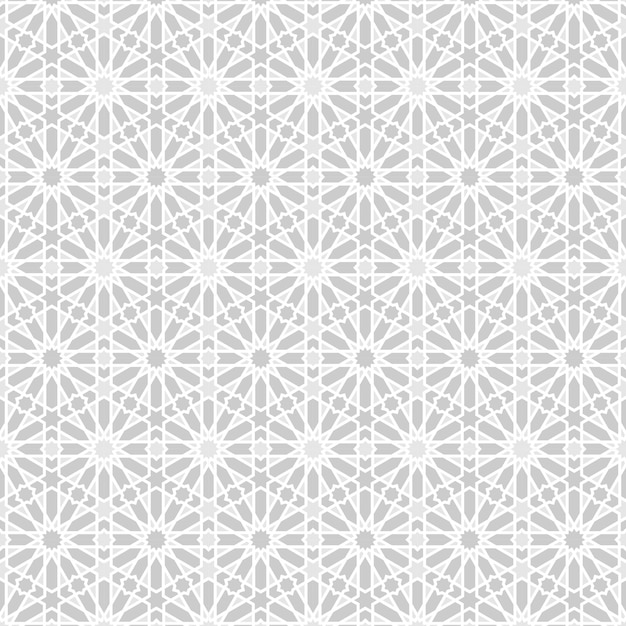 Patrón árabe de fondo Vector de ornamento islámico Geometría árabe tradicional
