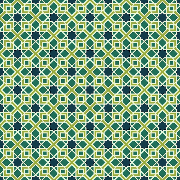 Patrón árabe de fondo Vector de ornamento islámico Geometría árabe tradicional