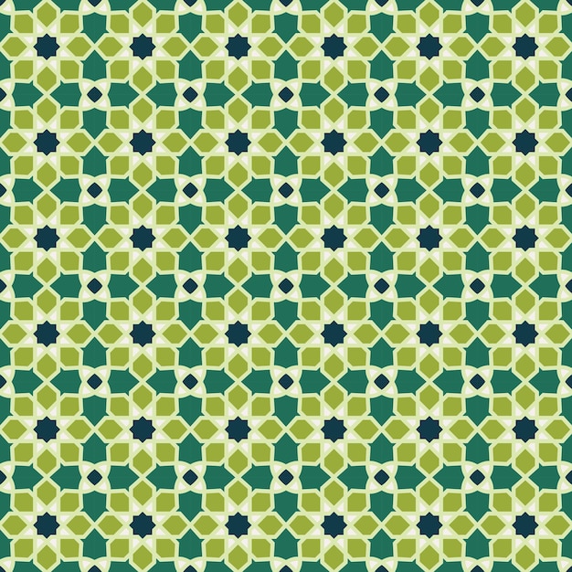 Patrón árabe de fondo Vector de ornamento islámico Geometría árabe tradicional