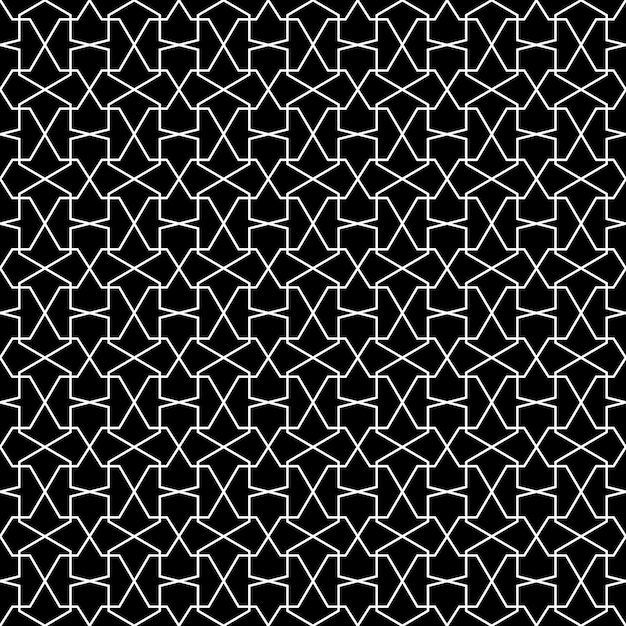 Patrón árabe de fondo Vector de ornamento islámico Geometría árabe tradicional