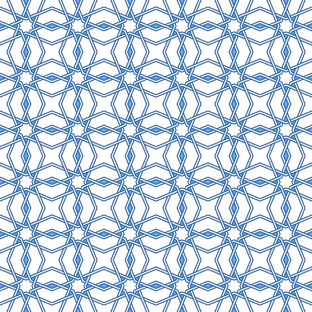 Patrón árabe tradicional Fondo de patrón de vector transparente marroquí
