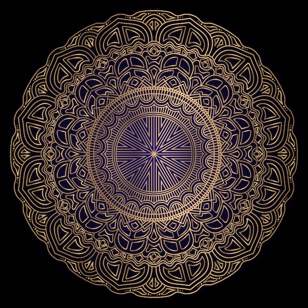 Vector patrón de arabesco de lujo estilo islámico mandala. mandala decorativa estilo ramadán