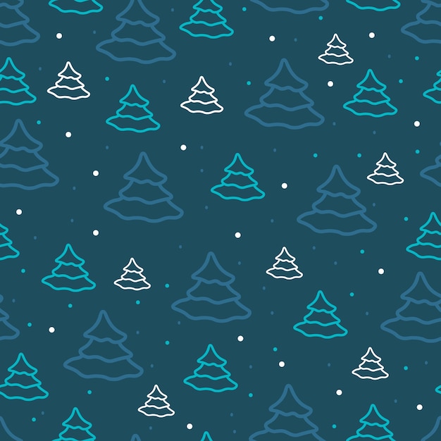 Patrón de árbol de Navidad sin costura Festivo de Navidad fondo sin costura para imprimir en textiles