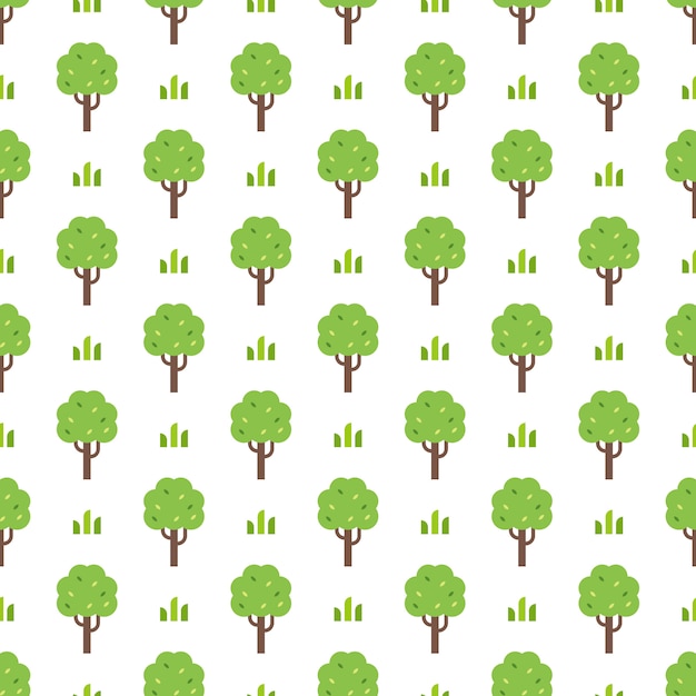 Patrón de árbol verde simple