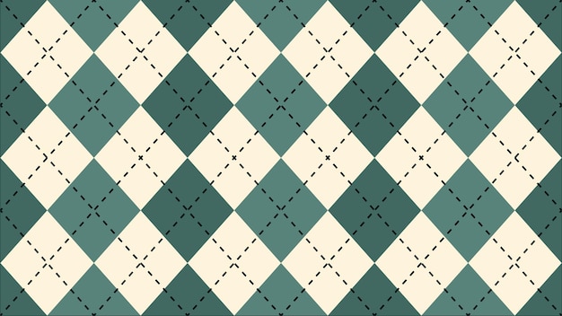 El patrón de argyle azul azulado y beige