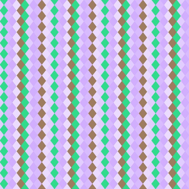 Patrón de argyle geométrico de diseño plano Vectro