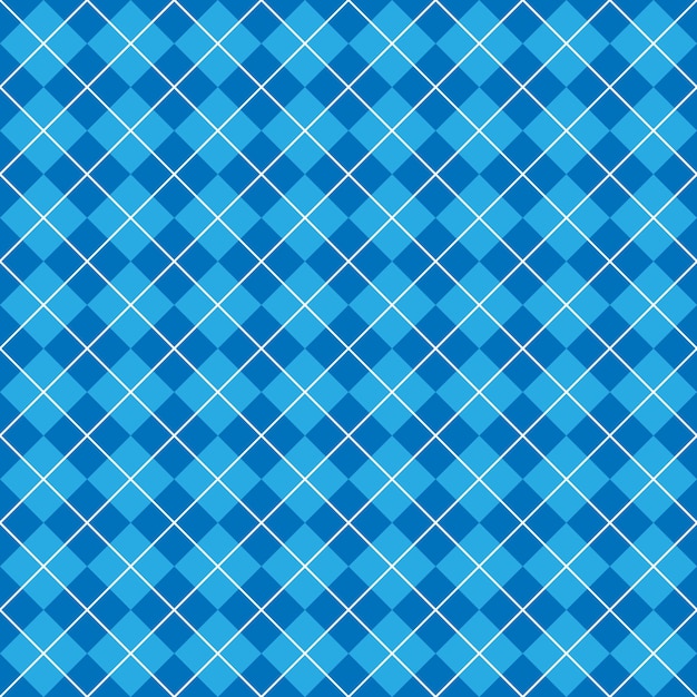 Patrón de Argyle transparente azul simple