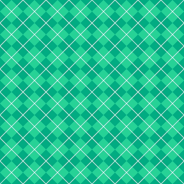 Patrón de Argyle transparente verde simple