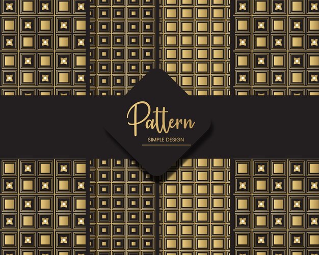 Patrón art deco degradado premium