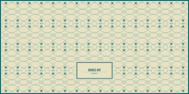 patrón de arte de doodle creativo y único