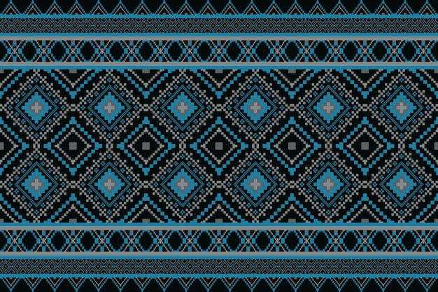 Patrón de arte de píxeles sin costura para tela patrón étnico geométrico sin costura papel tapiz de arte de patrón de píxels