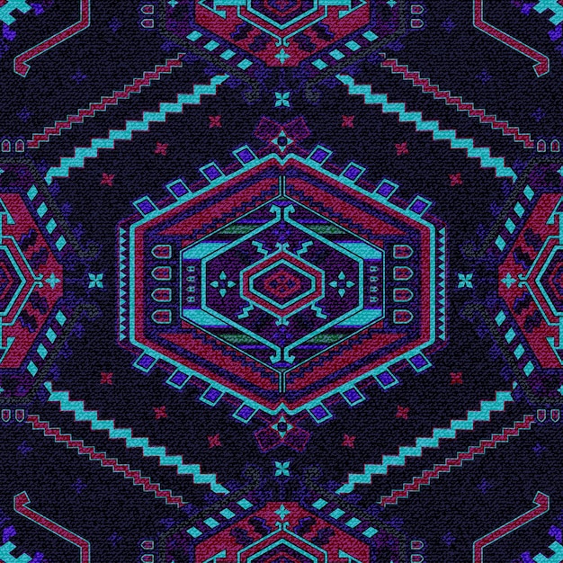 Patrón azteca sin costuras. Fondo geométrico