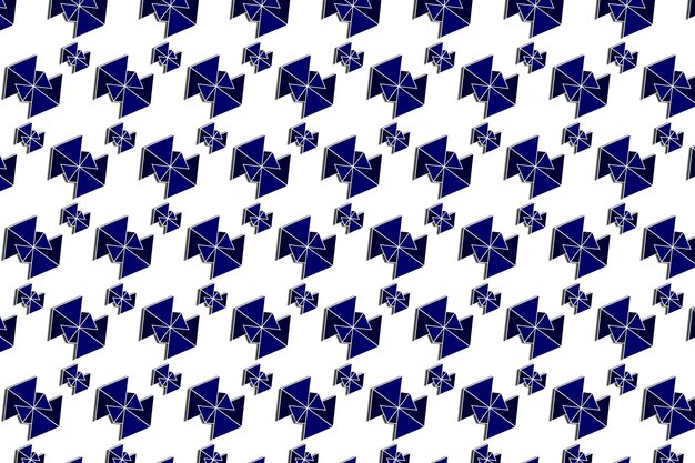 un patrón azul y blanco de cuadrados con el número 4 en ellos