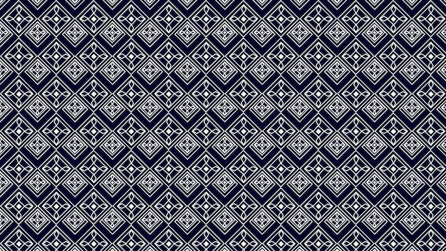 Un patrón azul y blanco con un diamante.