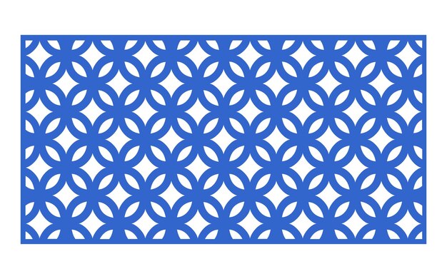 Un patrón azul y blanco con un diseño floral azul.