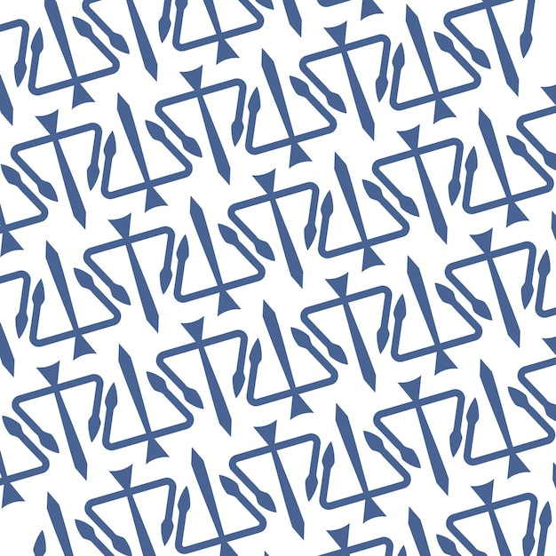 un patrón azul y blanco con la letra x en él