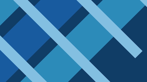 un patrón azul y negro con un cuadrado en el medio