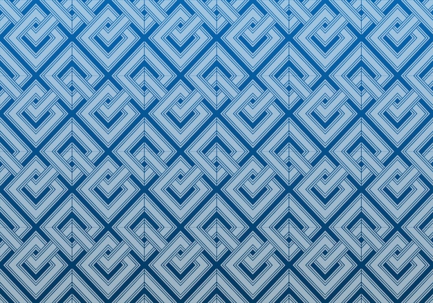 Un patrón azul con un patrón en zigzag.