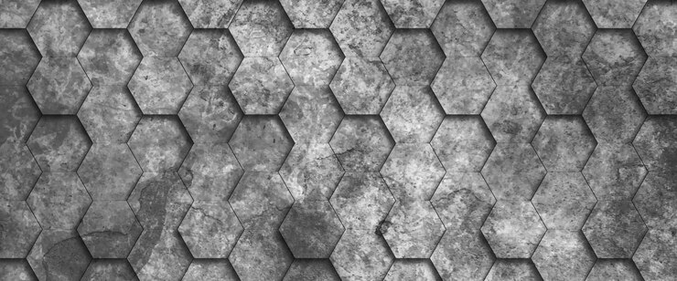 Vector un patrón de azulejos blancos y negros con un fondo oscuro