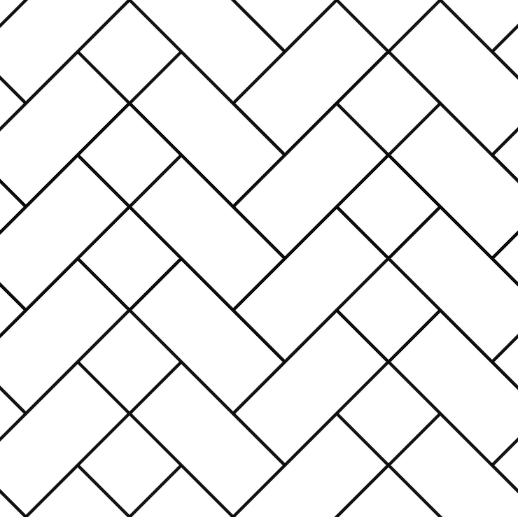 Vector patrón de azulejos de colocación sin costuras con ilustración de vector de compensación de espiga