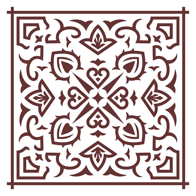 Patrón de azulejos decorativos vectoriales