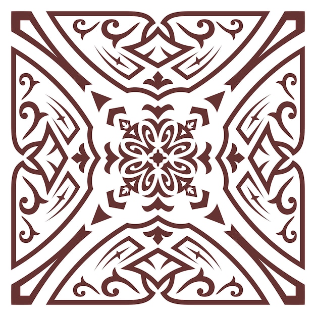 Patrón de azulejos decorativos vectoriales