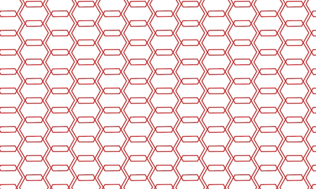un patrón de azulejos geométricos rojos y blancos con un fondo rojo