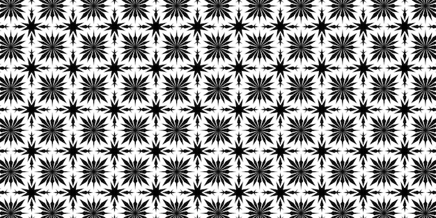 Patrón de azulejos negros creativos únicos
