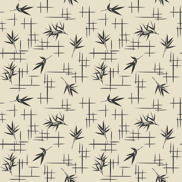 patrón de bambú de estilo moderno abstracto