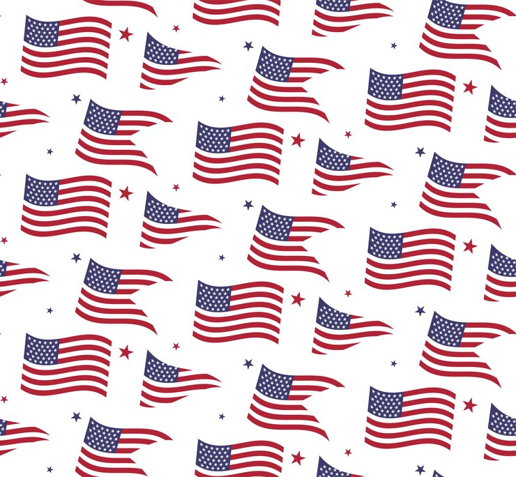 patrón de la bandera de los Estados Unidos