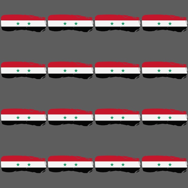 Vector patrón de bandera de siria 14