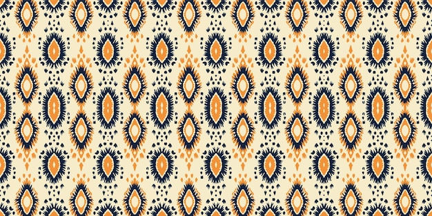 Patrón de batik sin costuras Patrón de batik tribal sin costuras e ikat étnico Patrón de colores sin costuras