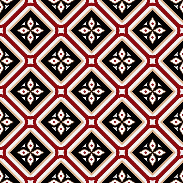 Patrón de batik floral transparente