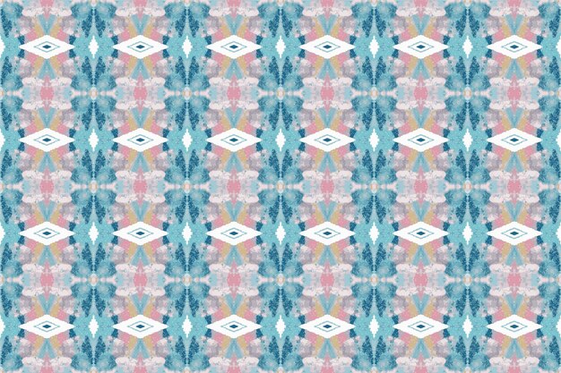 Patrón batik inconsútilpatrón tribal geométricose asemeja al estilo bohoazteca étnicoestilo ikatluxu