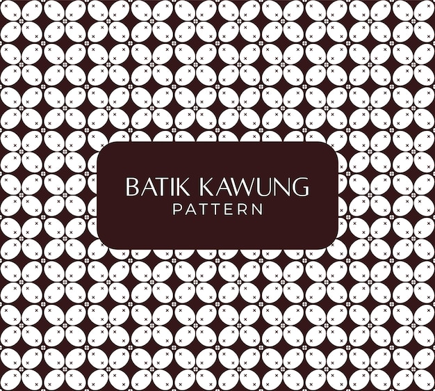patrón de batik kawung