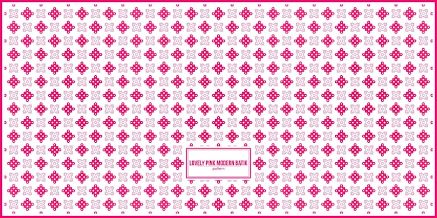patrón de batik moderno rosa encantador sin costuras