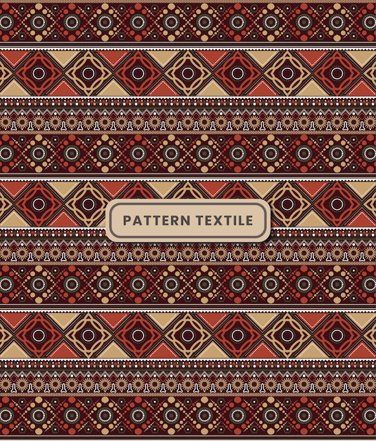 Patrón de batik de songket de color vintage tradicional para textiles
