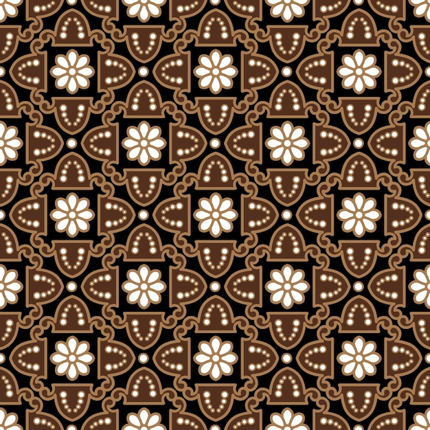 Vector patrón de batik