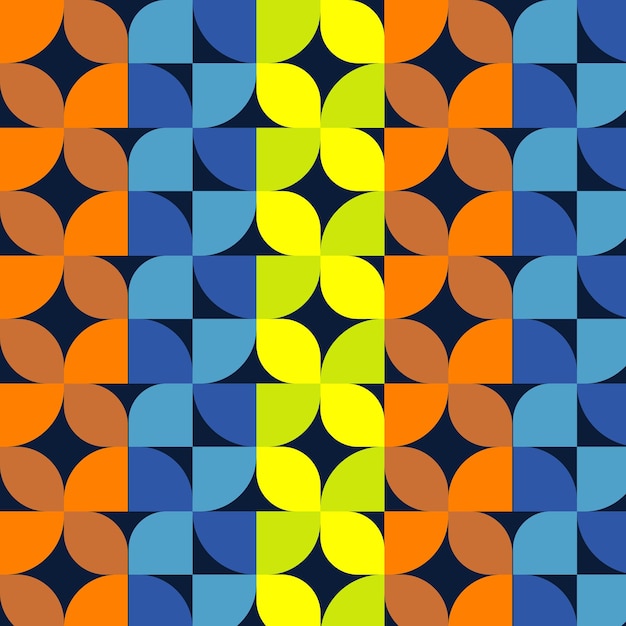 Patrón de Bauhaus Diseño de la portada de fondo