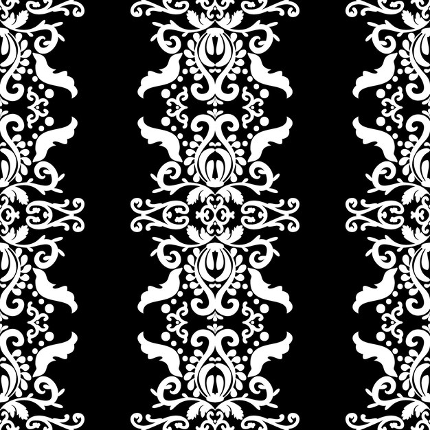 conjunto de plantillas decorativas con adornos en blanco y negro. patrón  impecable en estilo oriental para la decoración del hogar. en blanco y  negro. ilustración vectorial 14745768 Vector en Vecteezy