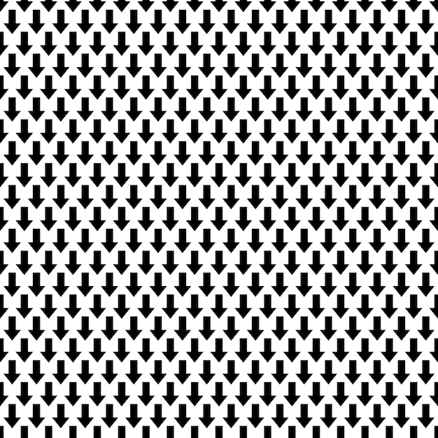 Patrón blanco y negro sin costuras con formas repetitivas geométricas para el diseño moderno