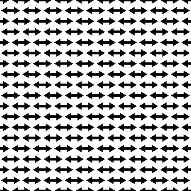 Patrón blanco y negro sin costuras con formas repetitivas geométricas para el diseño moderno